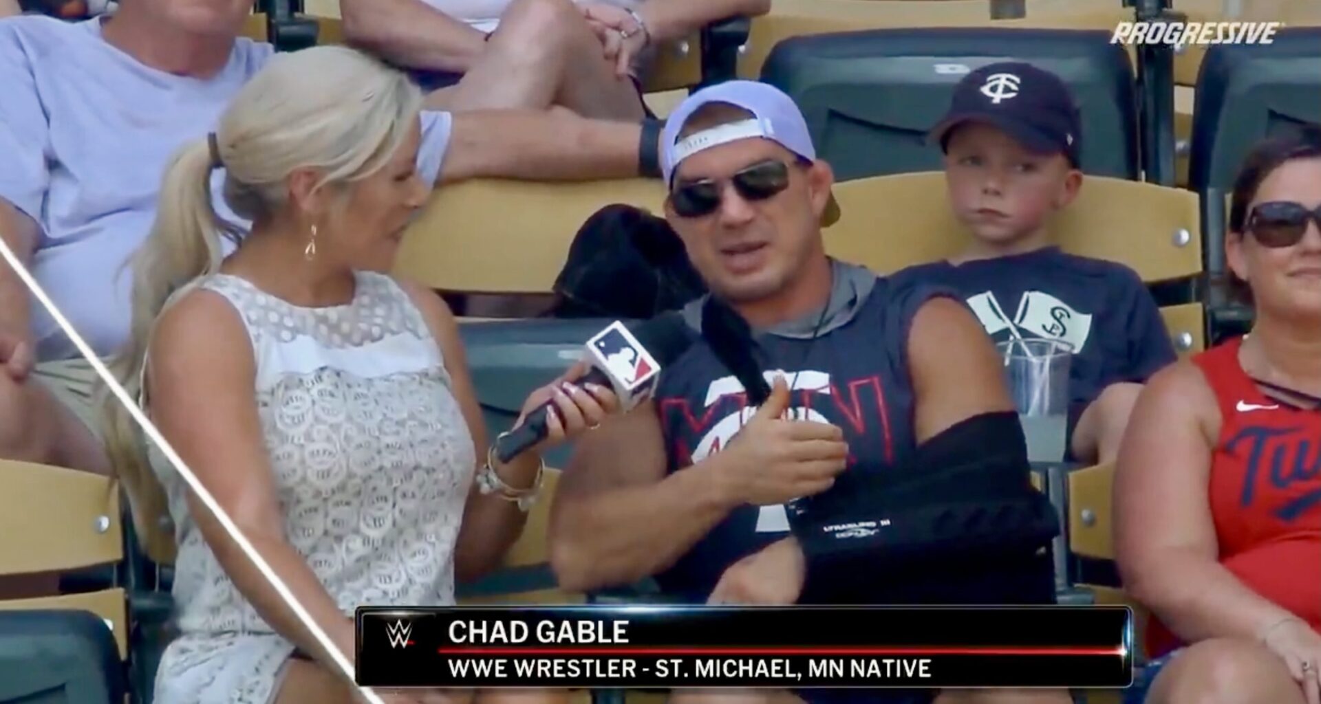 Chad Gable confirms rotator cuff injury as he attends Minnesota Twins game