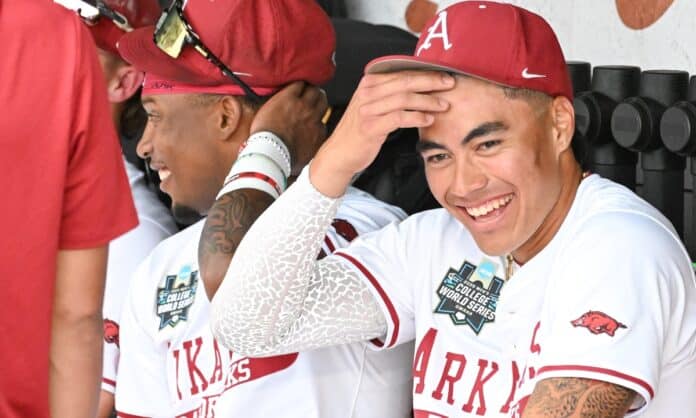 Wehiwa Aloy, Arkansas baseball, 2025 MLB Draft Wehiwa Aloy, Arkansas baseball, 2025 MLB Draft