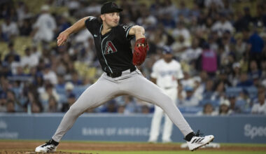 Arizona Diamondbacks starting pitcher Brandon Pfaadt...