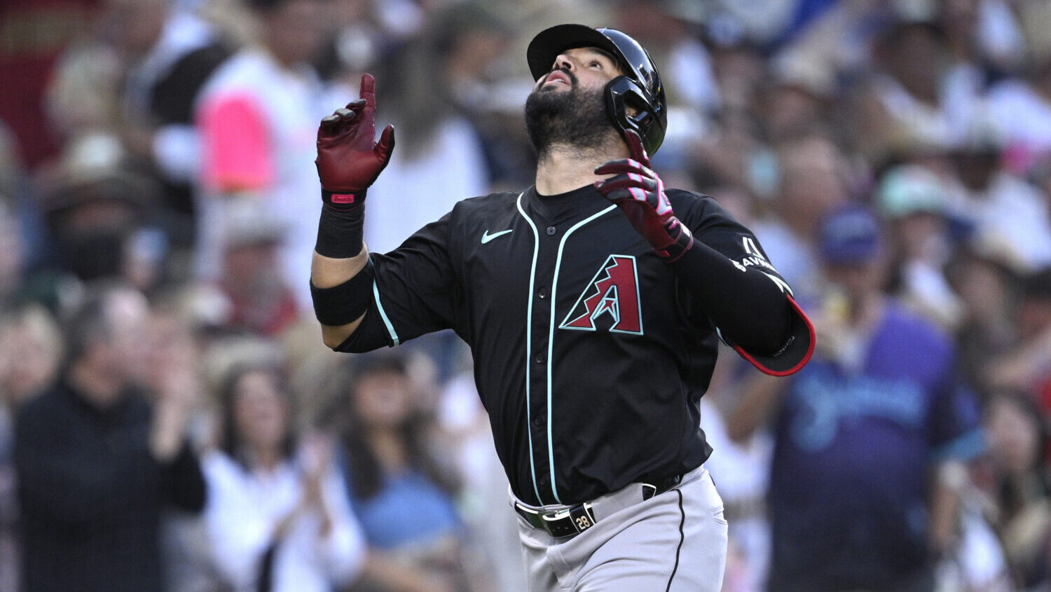 Arizona Diamondbacks' Eugenio Suarez...