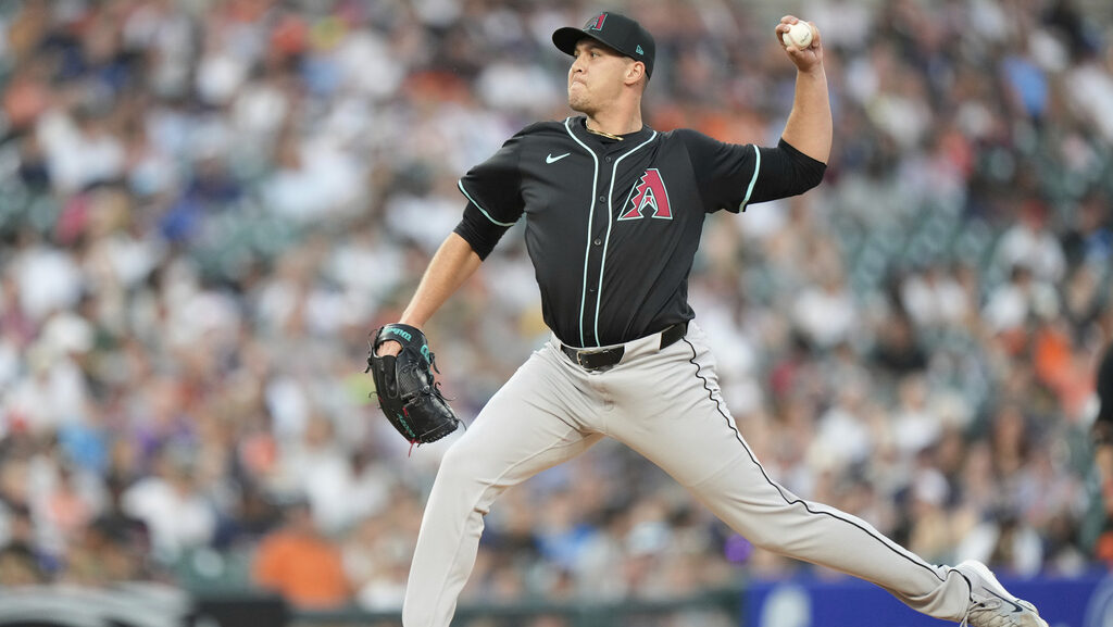 Arizona Diamondbacks relief pitcher Brandyn Garcia...