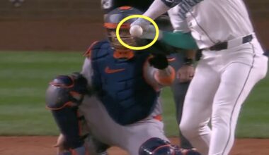 Mariners tied game on controversial call by umpires