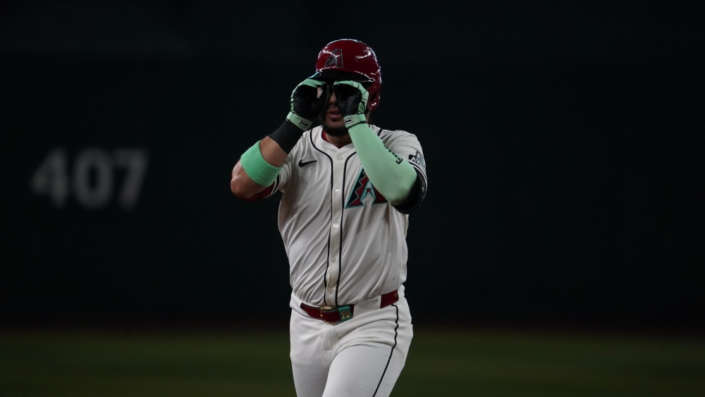 Diamondbacks infielder Eugenio Suárez...