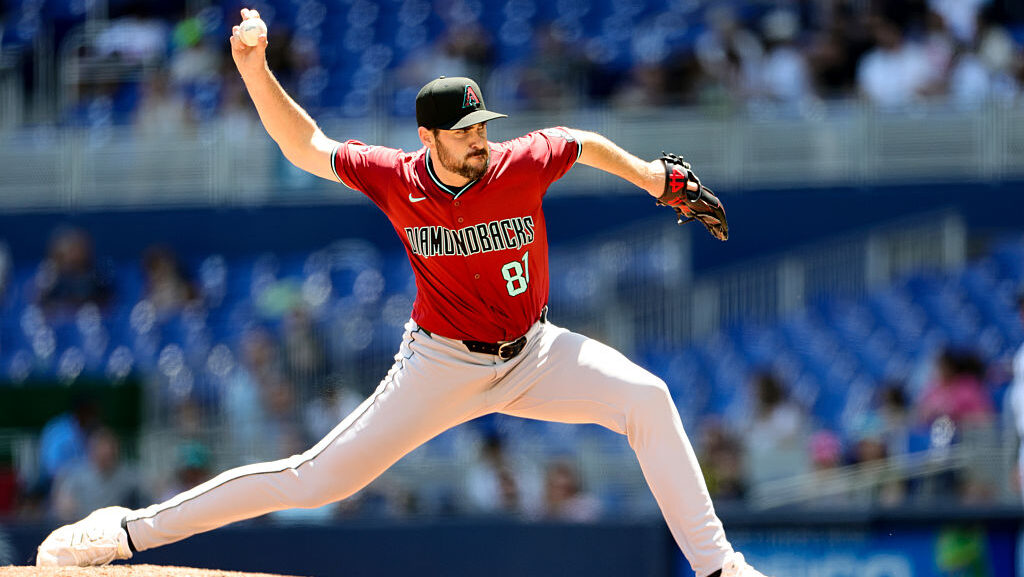 Ryan Thompson #81 of the Arizona Diamondbacks