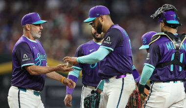 Eduardo Rodriguez #57 of the Arizona Diamondbacks...