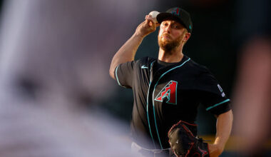 Starting pitcher Merrill Kelly #29 of the Arizona Diamondbacks of MLB...