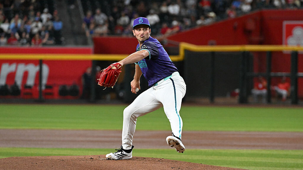 Brandon Pfaadt #32 of the Arizona Diamondbacks...