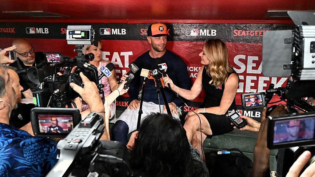 Christian Walker #8 of the Houston Astros, formerly of the Diamondbacks...