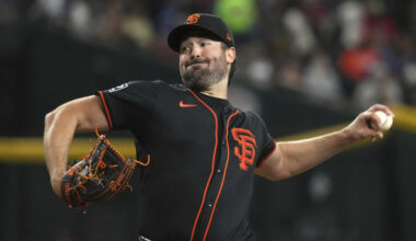 San Francisco Giants pitcher Robbie Ray vs. Diamondbacks...