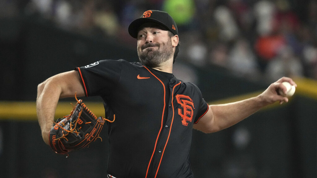 San Francisco Giants pitcher Robbie Ray vs. Diamondbacks...