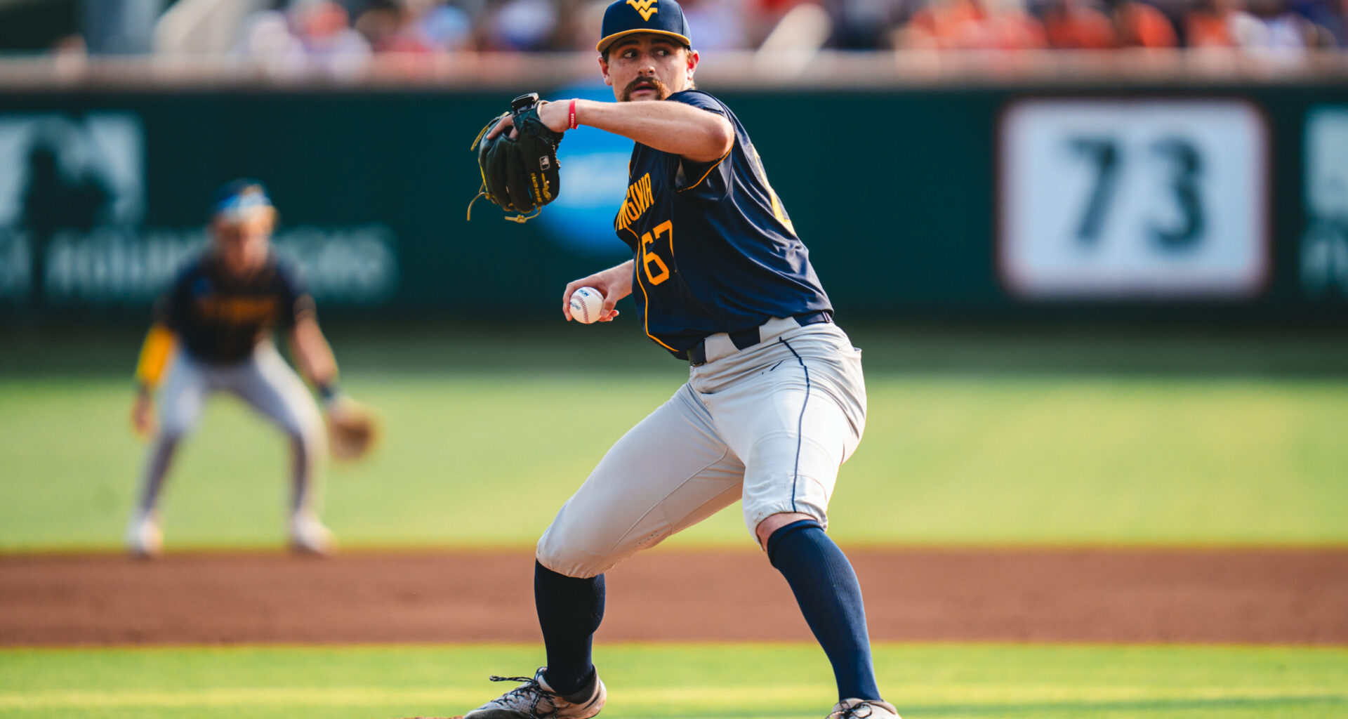 West Virginia pitcher Griffin Kirn