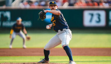 West Virginia pitcher Griffin Kirn