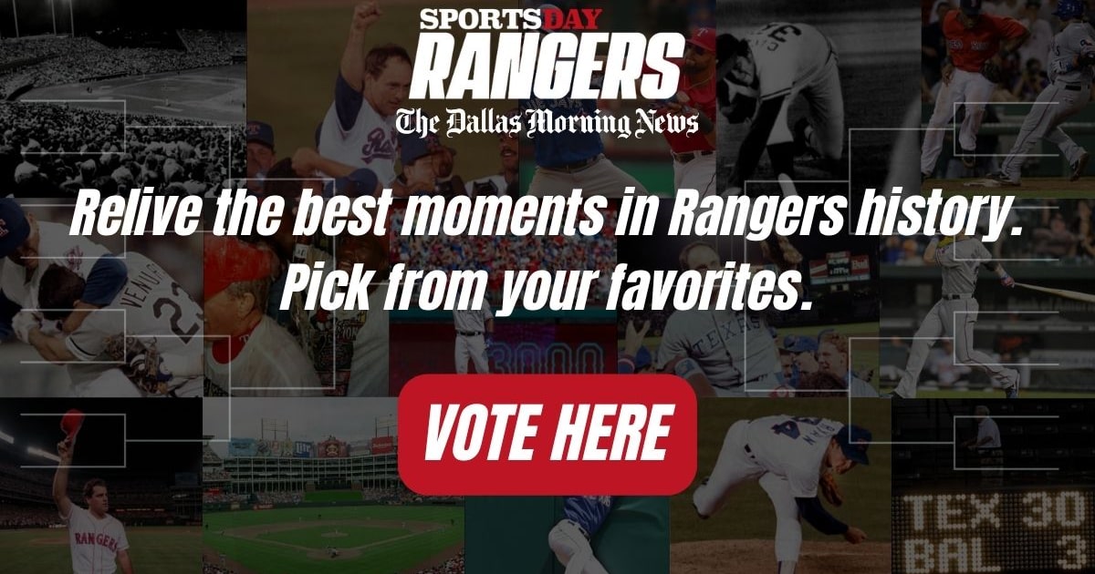 Vote for the best moments in Texas Rangers regular-season history here!
