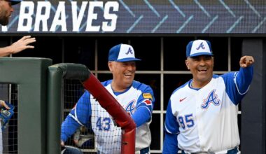 How Braves coach Eddie Pérez honors his American dream before every game