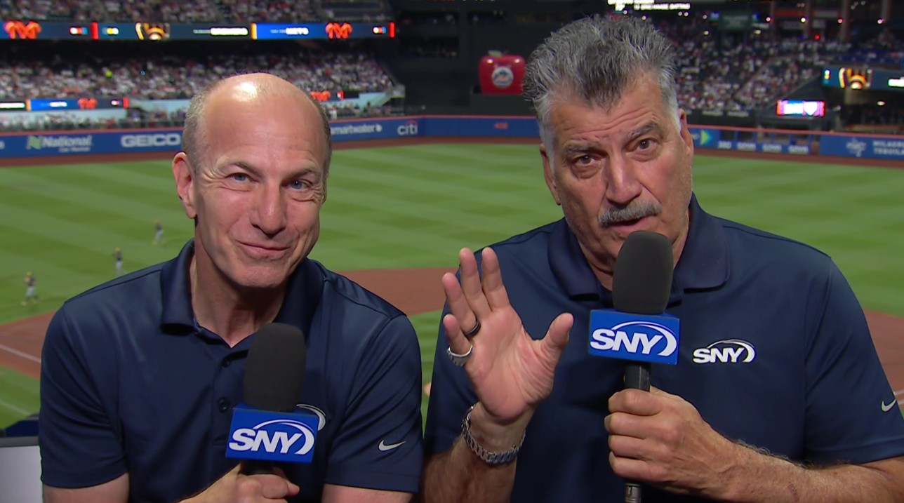 During Mets game, Keith Hernandez discusses plunger usage