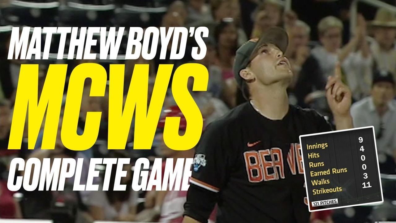 Matthew Boyd's complete-game gem at the 2013 Men's College World Series