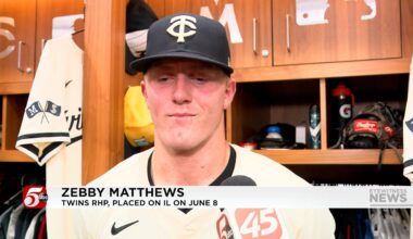 Twins starter Zebby Matthews makes injury progress, threw pitches in live batting practice