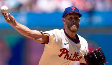 Zack Wheeler throws 1-hitter for first complete game since 2021, leading Phillies past Reds