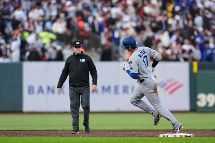 Shohei Ohtani crushes 32nd home run into San Francisco's McCovey Cove