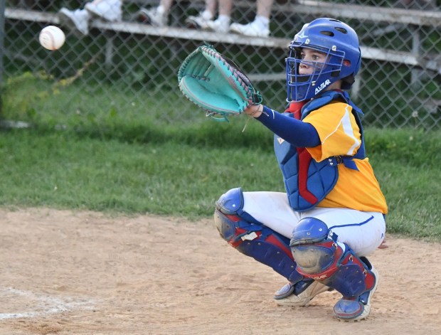 Brewers Will Lockard tracks a pitch right down the middle....