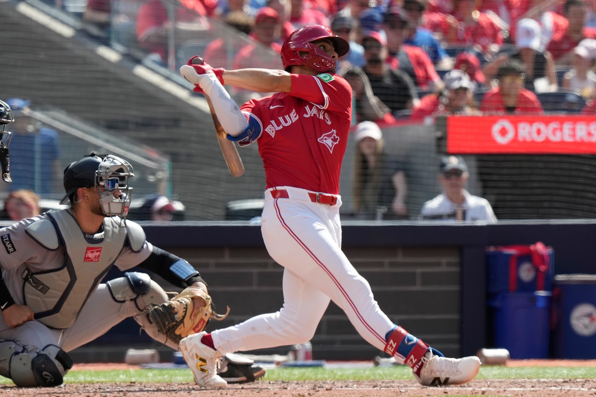 Blue Jays’ Andrés Giménez out for Sunday’s game against Angels with left ankle sprain