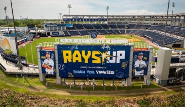 The Rays are playing Steinbrenner Field in Tampa during the 2025 season because of Hurricane Milton damaging Tropicana Field. (Courtesy: Tampa Bay Rays)