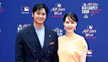 Japanese baseball star Ohtani, wife walk red carpet before all-star game
