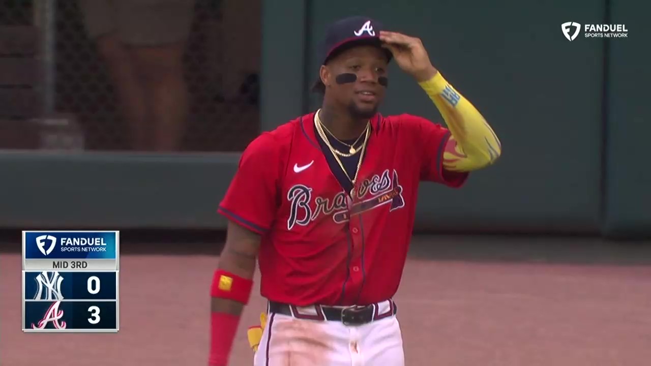 Listen to different announcers call Ronald Acuña Jr.'s great throw
