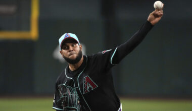 Arizona Diamondbacks pitcher Eduardo Rodriguez...