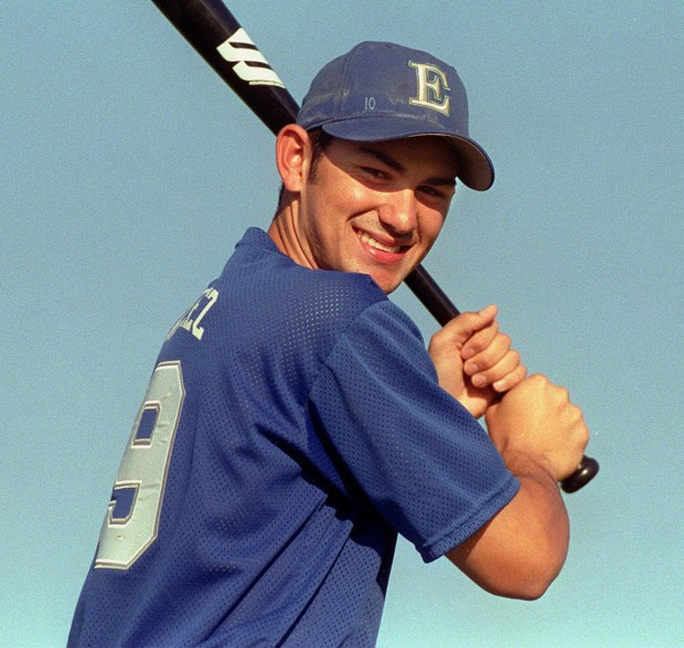 Adrian Gonzalez played at Eastlake High School; he wore No. 19 in honor of Tony Gwynn. (Jim Baird / UT)