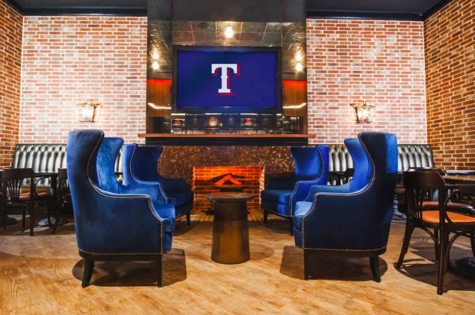 Image shows the Balcones Speakeasy inside Globe Life Field.