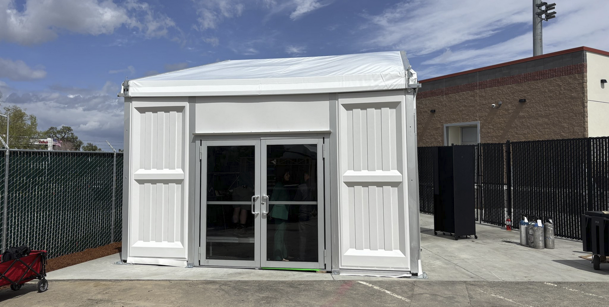 The A's are holding their press conferences in a tool shed