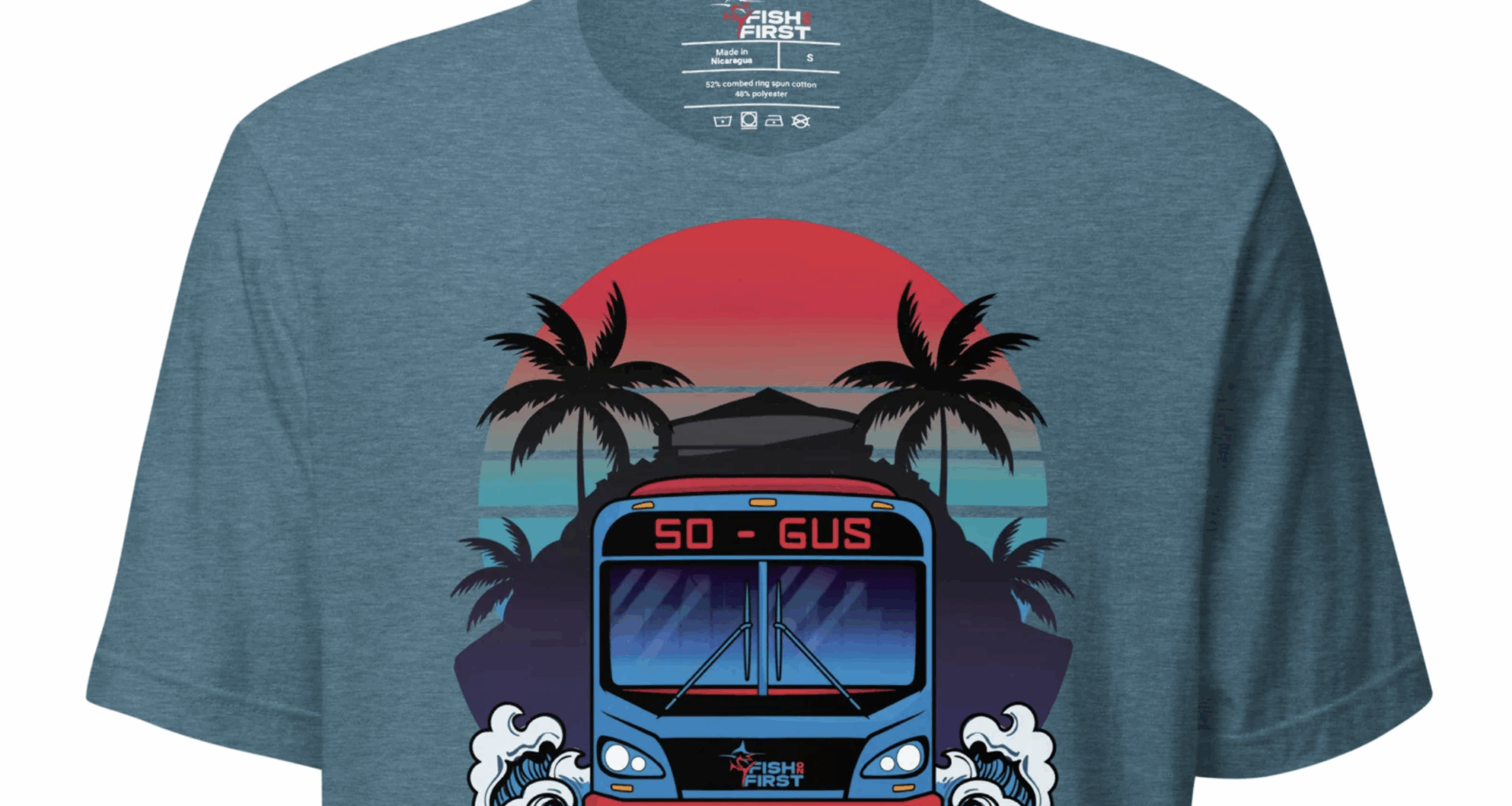 Gus Bus t-shirt added to FOF Marlins merch collection - Fish On First