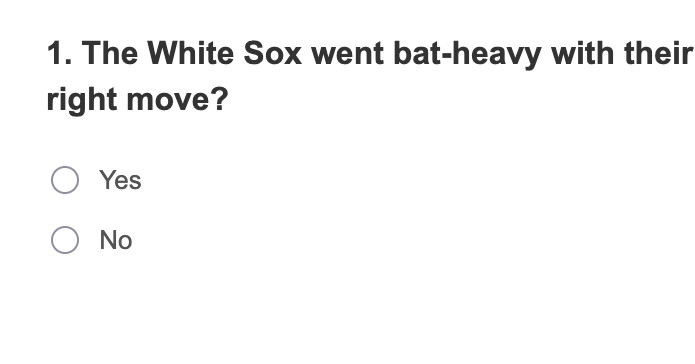 White Sox Reacts Survey: The draft strategy