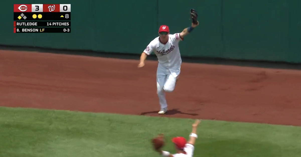 MLB’s Catch of the Year race gives Denzel Clarke some competition from Jacob Young