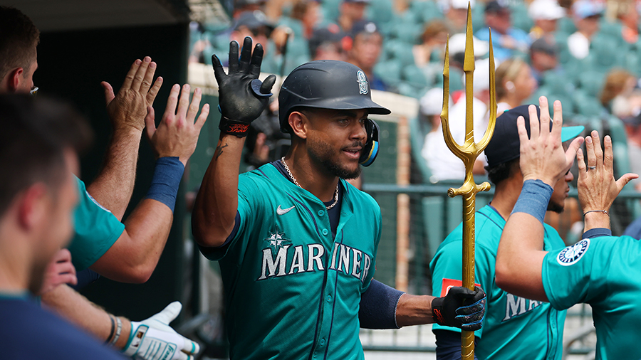 Seattle Mariners Julio Rodriguez home run third straight game Detroit Tigers 2025...