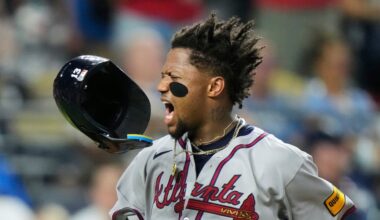 Acuña, Ozuna and Riley homer as Braves end 5-game skid and Royals tie club mark with 14 walks