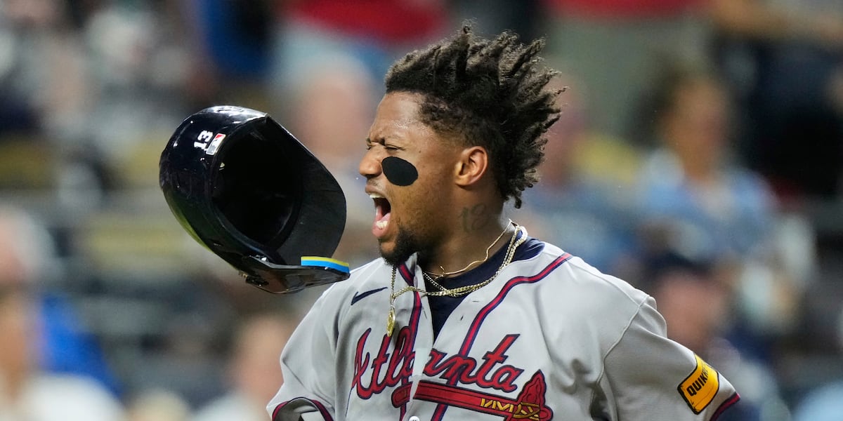 Acuña, Ozuna and Riley homer as Braves end 5-game skid and Royals tie club mark with 14 walks