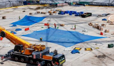 As the Tampa Bay Rays continue their season at Steinbrenner Field in Tampa this season, crews are ramping up speed on repairs at the Trop. (Photo Courtesy: City of St. Petersburg)