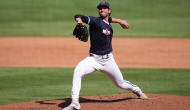 Thomas White #99 of the Miami Marlins delivers a pitch during the Futures Game at Truist Park on July 12, 2025 in Atlanta, Georgia. (Photo by Jasen Vinlove/Miami Marlins/Getty Images)