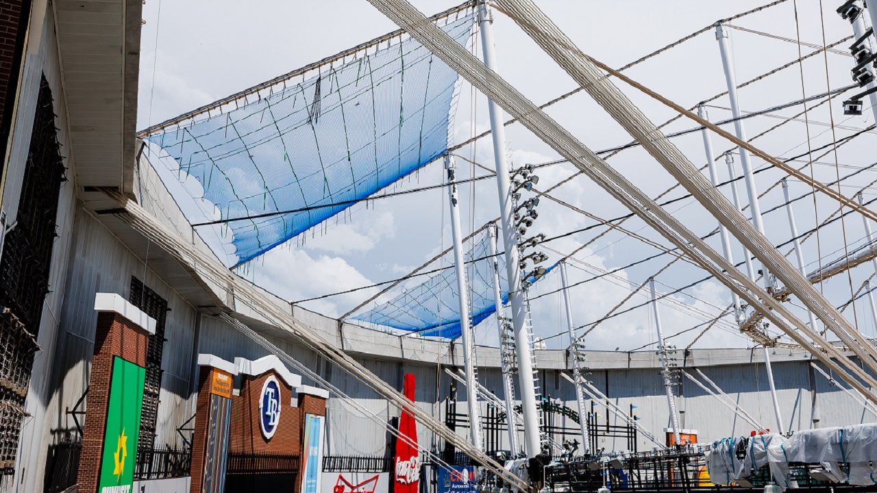 As the Tampa Bay Rays continue their season at Steinbrenner Field in Tampa this season, crews are ramping up speed on repairs at the Trop. (Courtesy City of St. Petersburg)