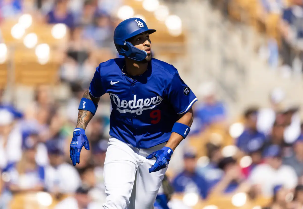 Eddie Rosario With Dodgers in Texas Hinting at Potential Roster Move