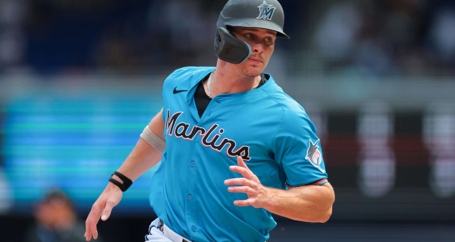 Griffin Conine begins throwing program, updates shoulder surgery rehab timeline - Marlins