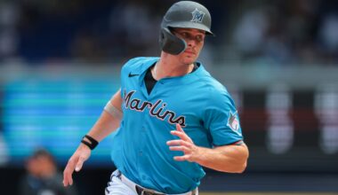 Griffin Conine begins throwing program, updates shoulder surgery rehab timeline - Marlins