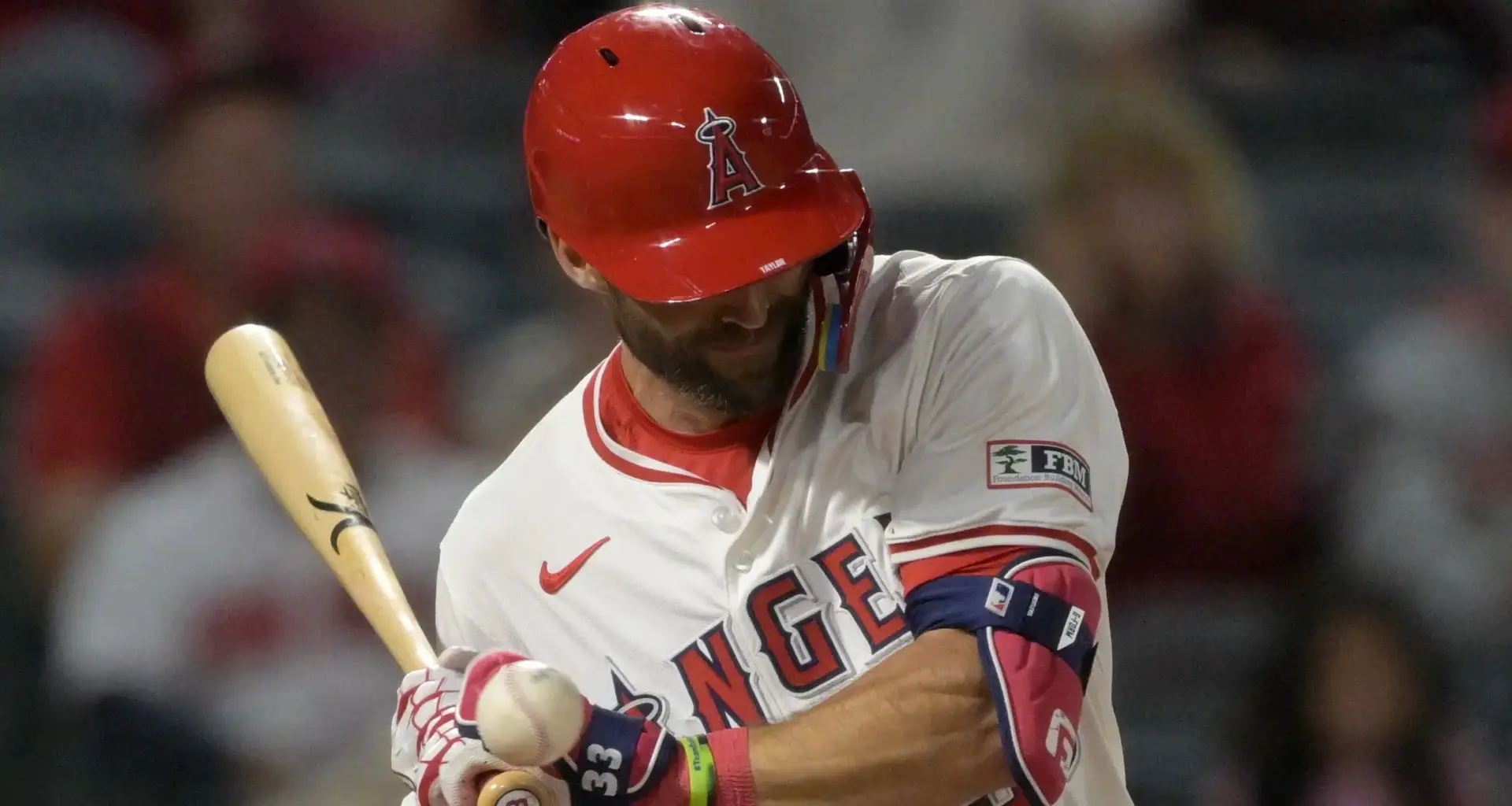 Chris Taylor eyes return to Angels after injury setback from 95 mph fastball
