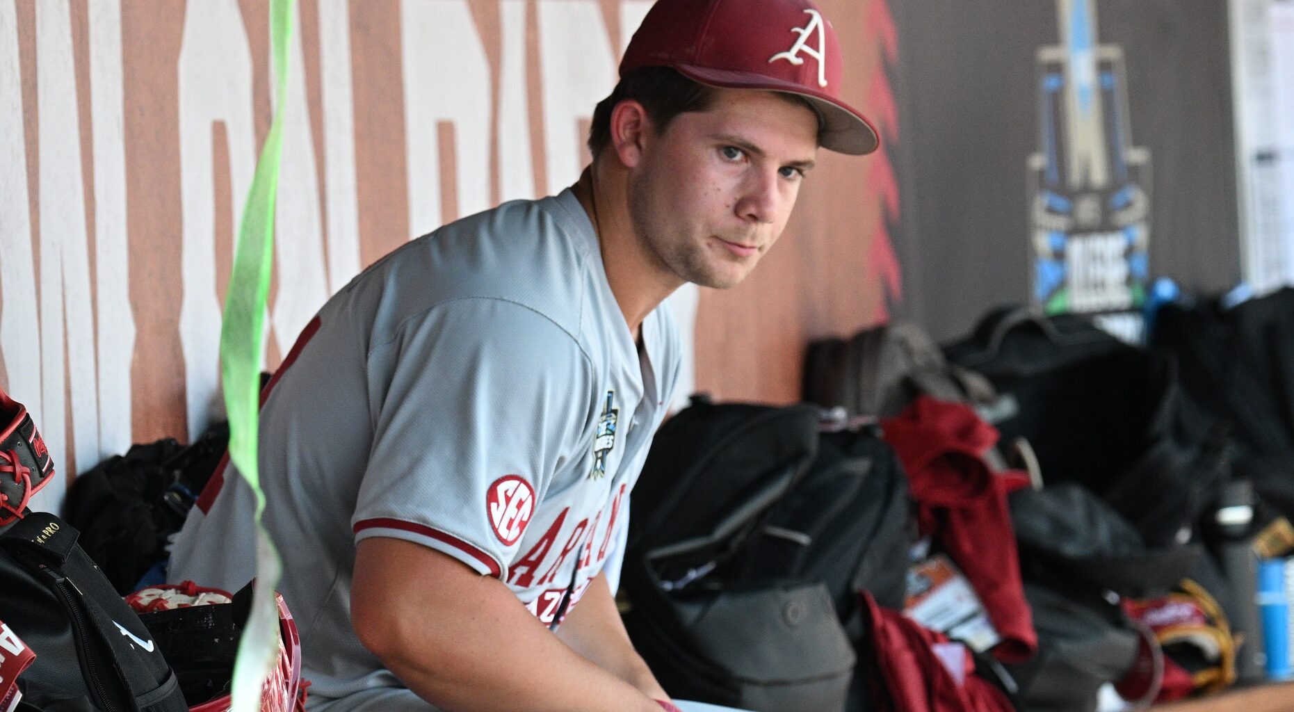 Arkansas pitcher Gage Wood projects as a late first-rounder in the 2025 MLB Draft.