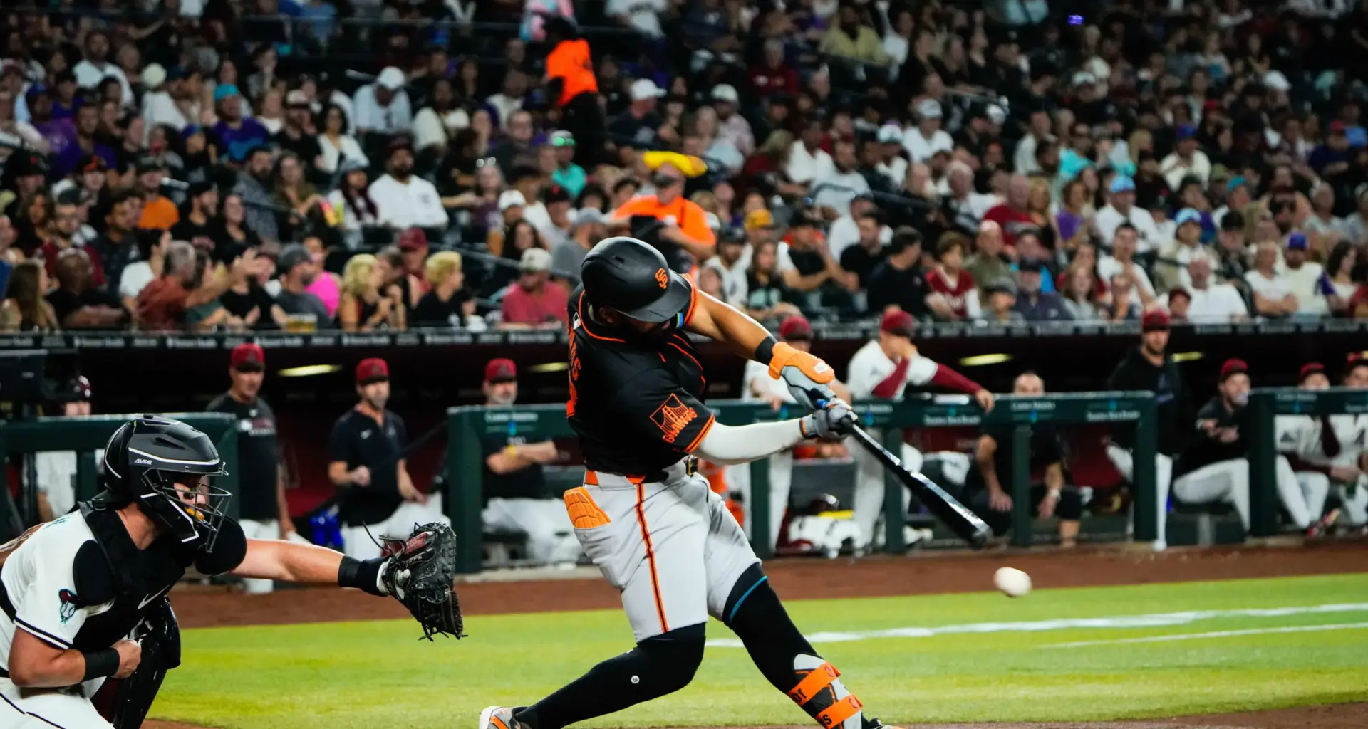 Heliot Ramos defies umpire with identical bat flips on back-to-back pitches against Athletics