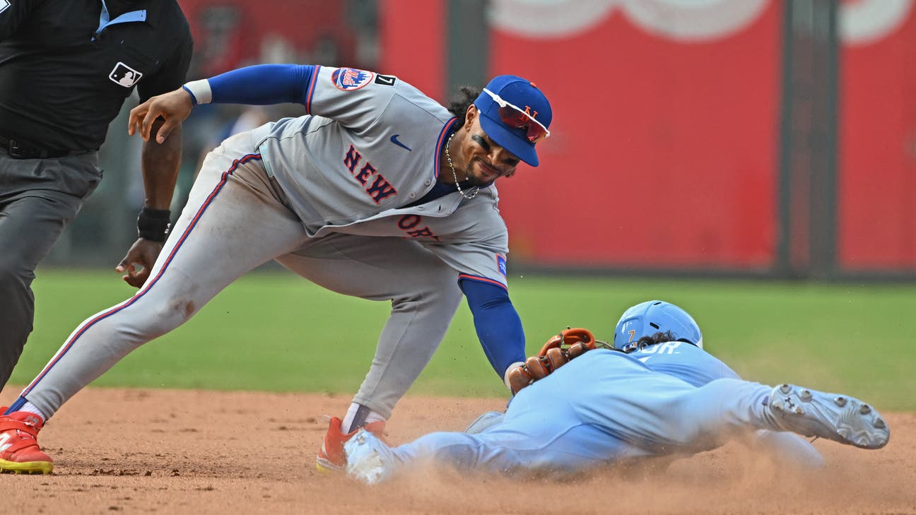 Royals frustrated after crucial overturn on Bobby Witt Jr.'s eighth inning stolen base vs. Mets: ‘It was a joke’ - SNY