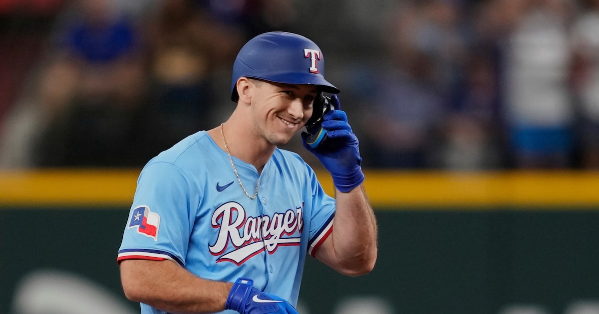 Wyatt Langford the latest to bust out of funk, powers Rangers to 3-game sweep of Braves