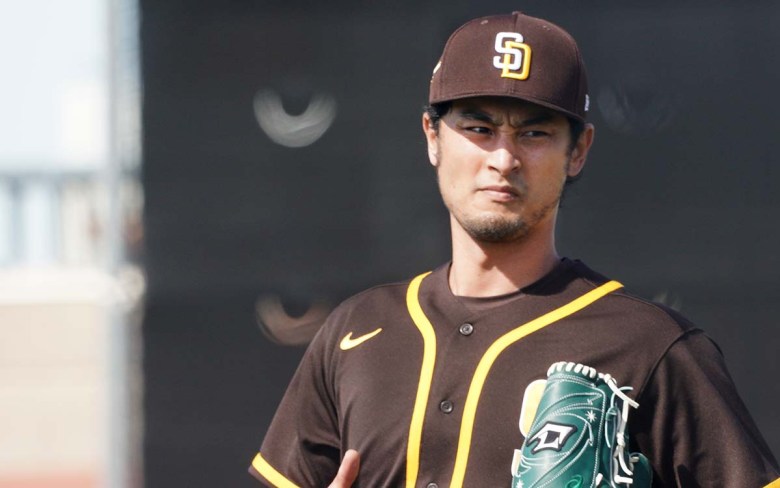 Yu Darvish at spring training. Photo by Chris Stone